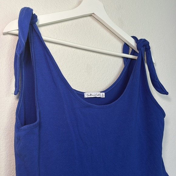 Blue Romper with Tie Straps Culture Code size small - Picture 3 of 6